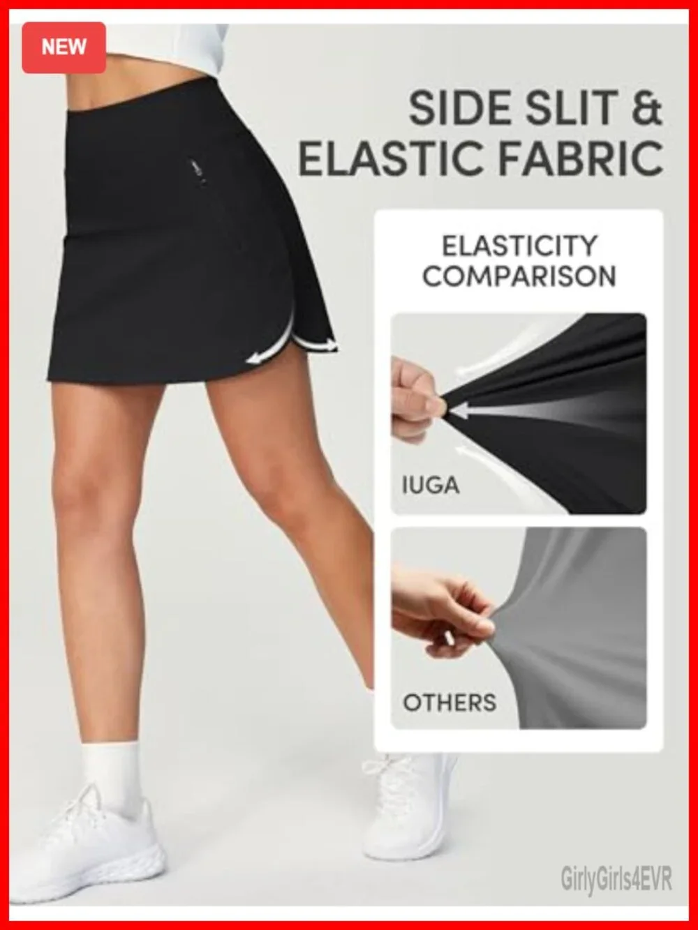 High Waist Athletic Skort with Pockets for Golf Tennis